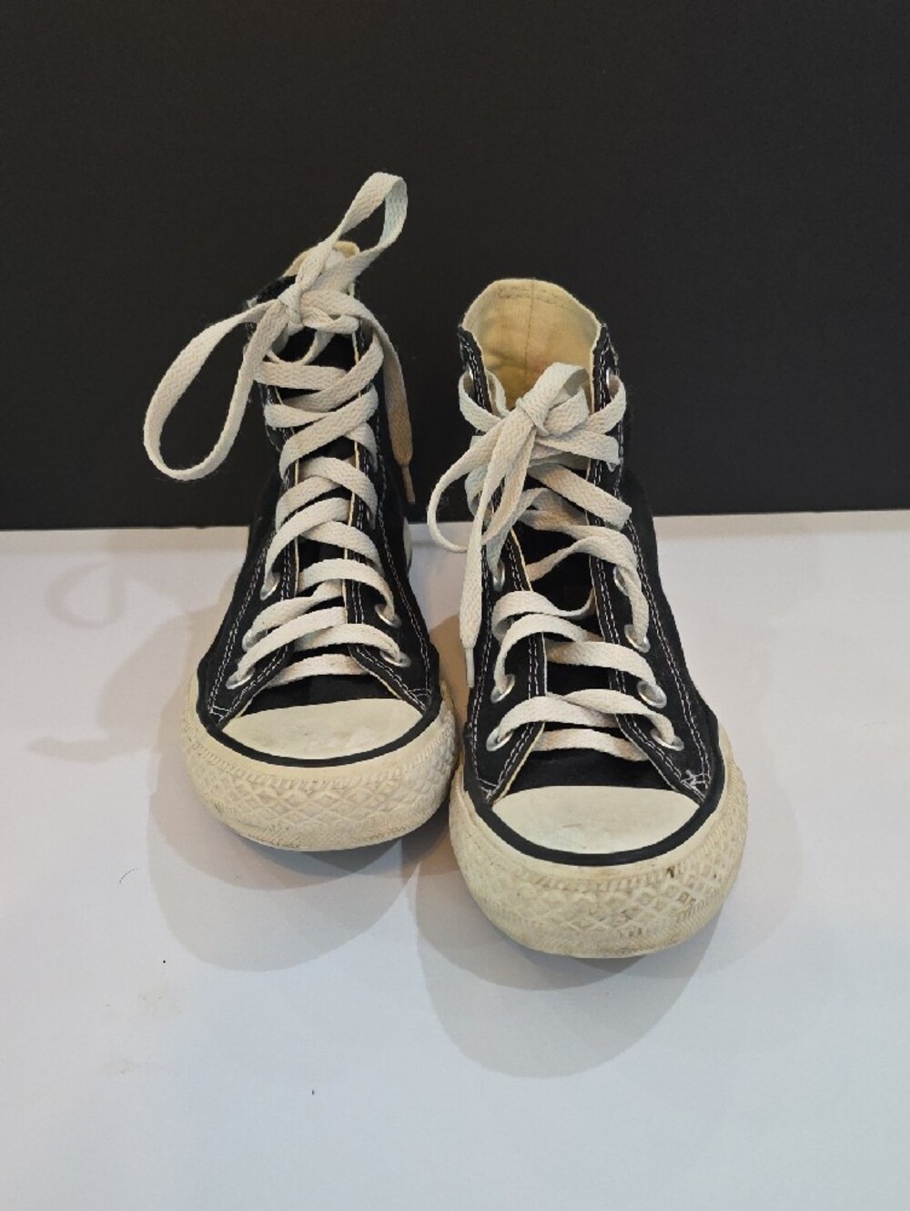 Converse All Star Women's Black and White High Top Sneakers Size 6.5 - Picture 5 of 9
